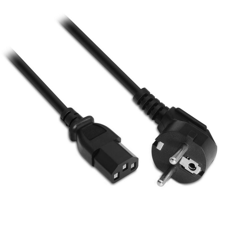 Cable Alimentación Aisens A132-0167 CEE(7-7) Macho - C13 Hembra Hasta 1500W 1.5m Negro