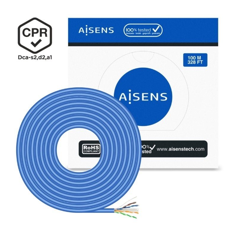 AISENS A135-0662 Cat.6 100m Azul