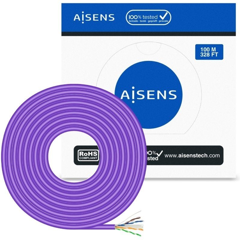 AISENS A135-0747 Cat.6 LSZH 100m Violeta
