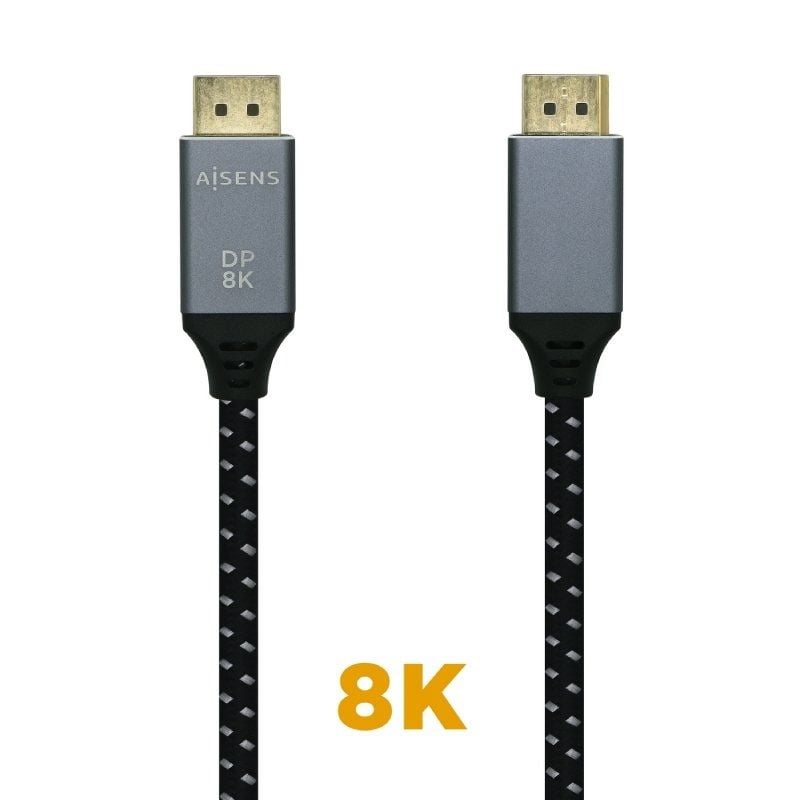 AISENS A149-0438 DisplayPort Macho - DisplayPort Macho 3m Negro Gris