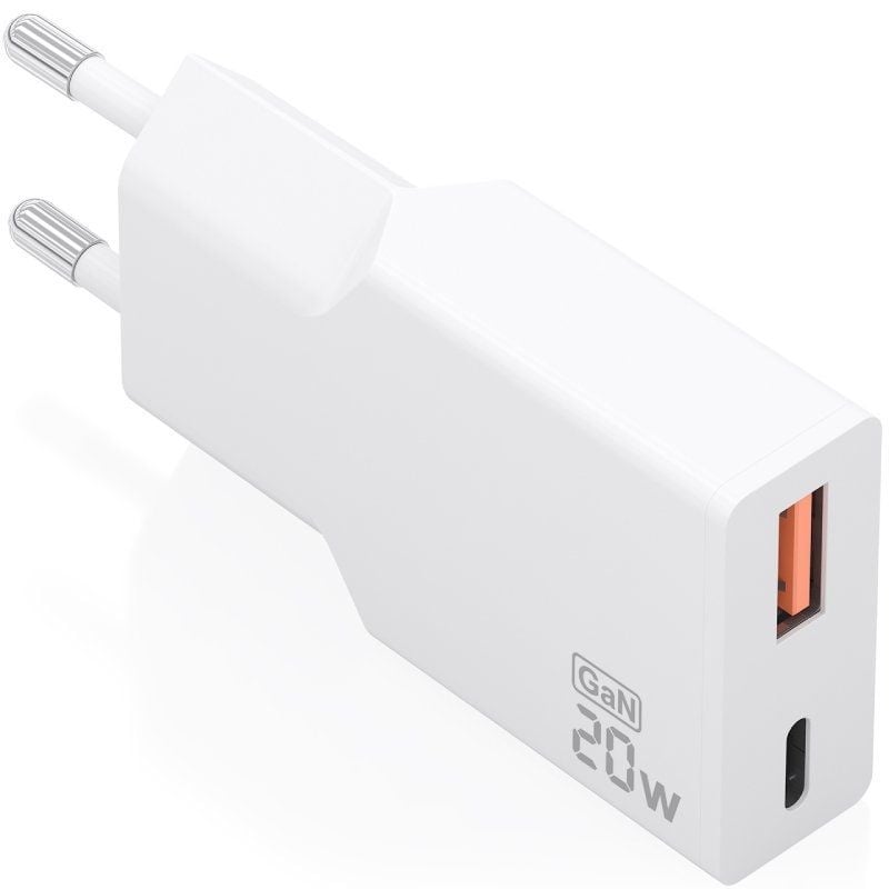 AISENS A110-0998 1xUSB Tipo-C 1xUSB 20W Blanco