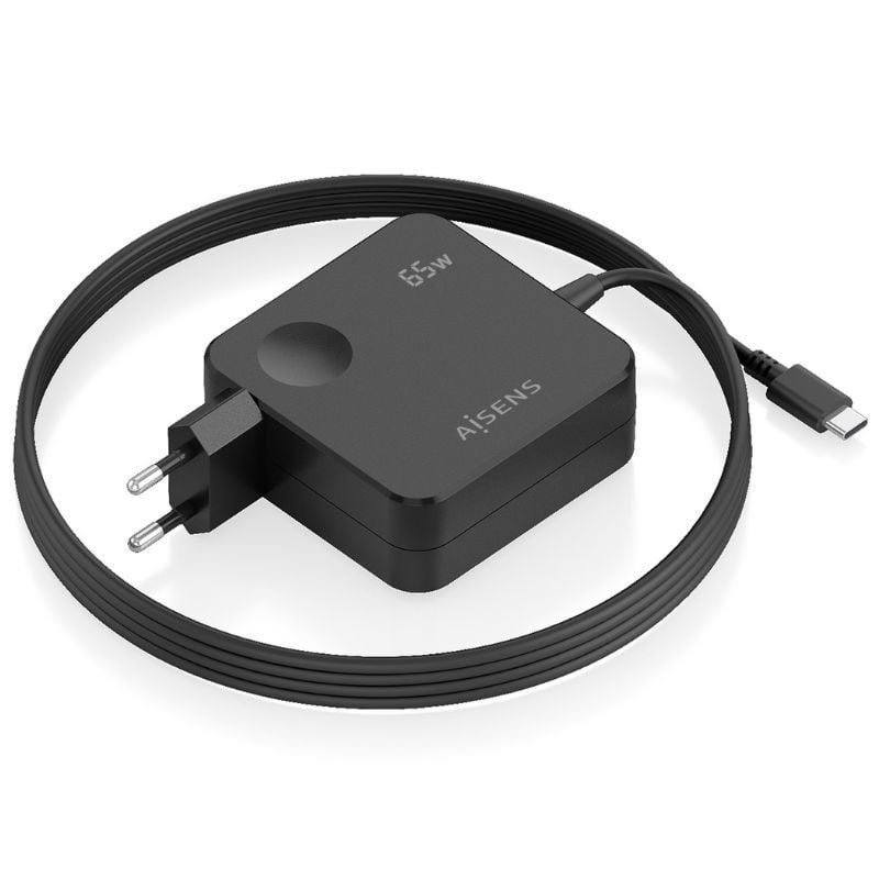 AISENS ASCH-1PD65WL80-BK 1xUSB Tipo-C 65W Negro