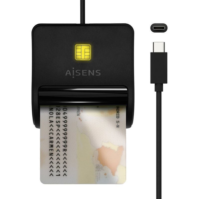 AISENS ASCR-SN03C-BK USB Tipo-C Negro