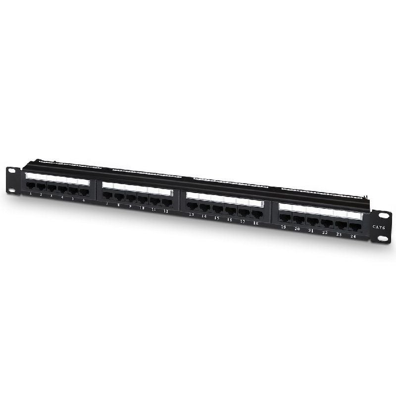 AISENS A141-0509 24 Puertos Cat.6 Altura 1U Gestión de Cables