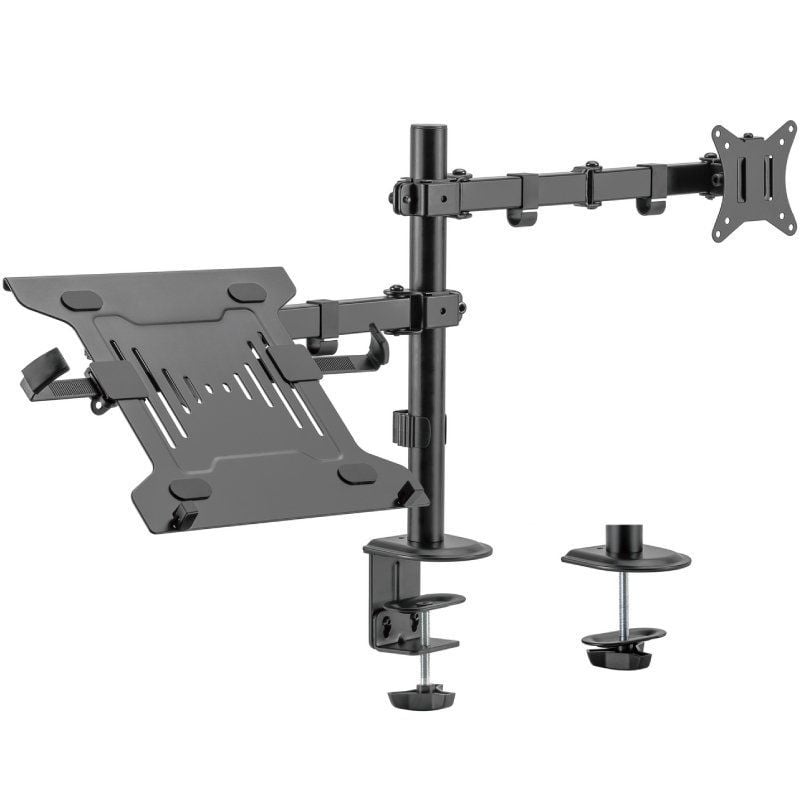AISENS Soporte de Mesa Orientable Inclinable DTL32TSR-193 para TV y Portátil de 17-32