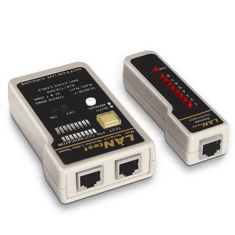 Testeador Aisens Para Cable RJ11 RJ12 RJ45 Coaxial