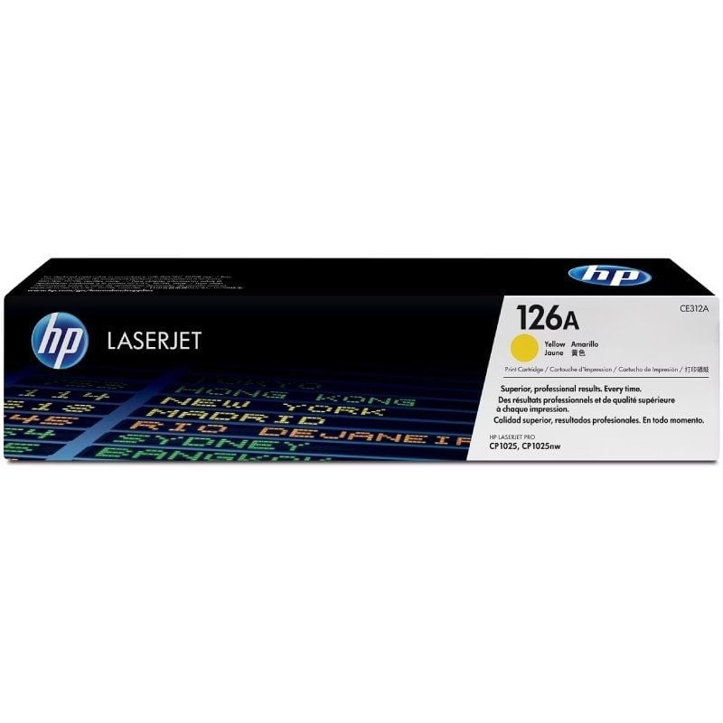 HP TONER AMARILLO 126A 1.000 PAG. LASERJET PRO 100 CP 1025NW 1025 1020 M175