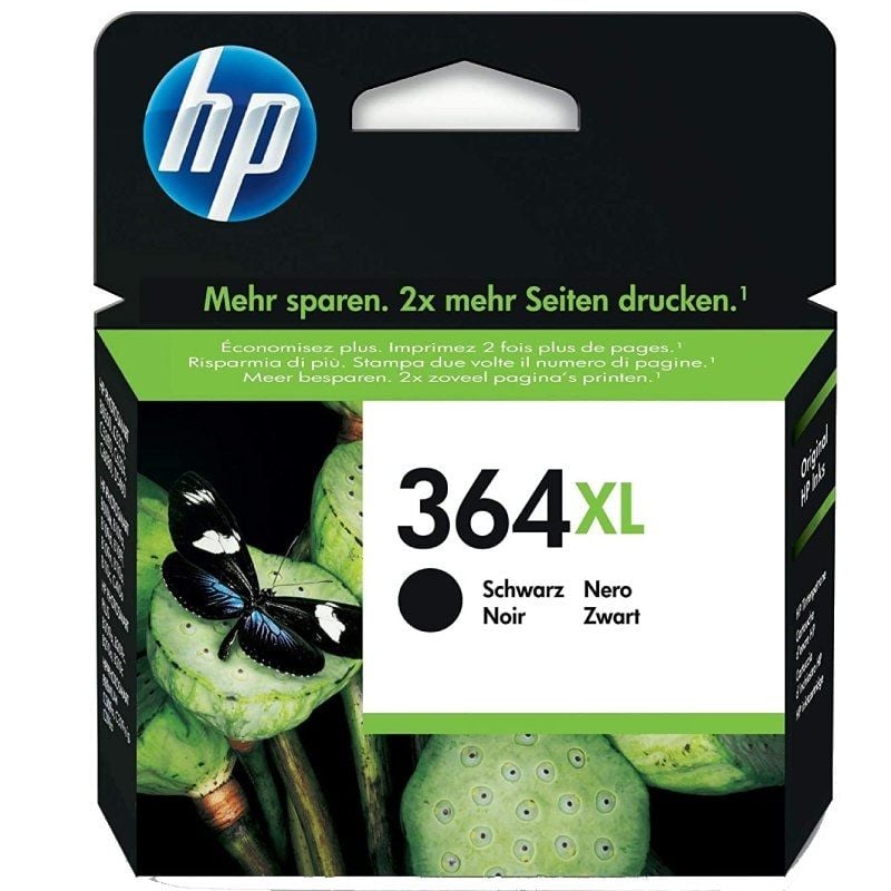HP CARTUCHO NEGRO Nº364XL 550 PAG. FAX AIO PHOTOSMART C6380 CN255B PREMIUM W B109A C309G C309G C5380