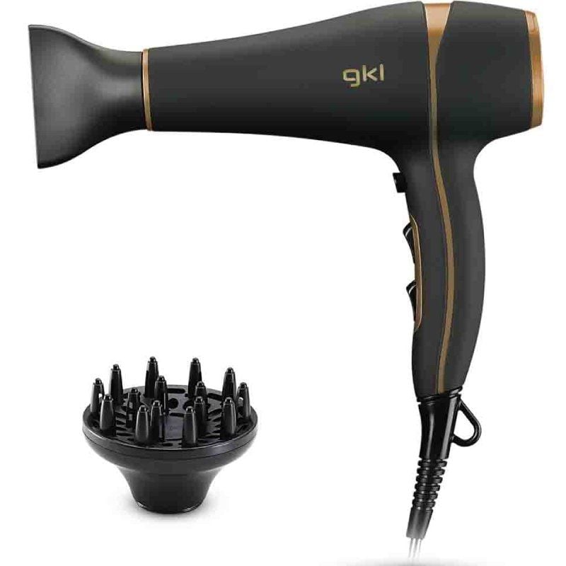 GKL Onyx 2200 2200W Iónico Negro y Dorado