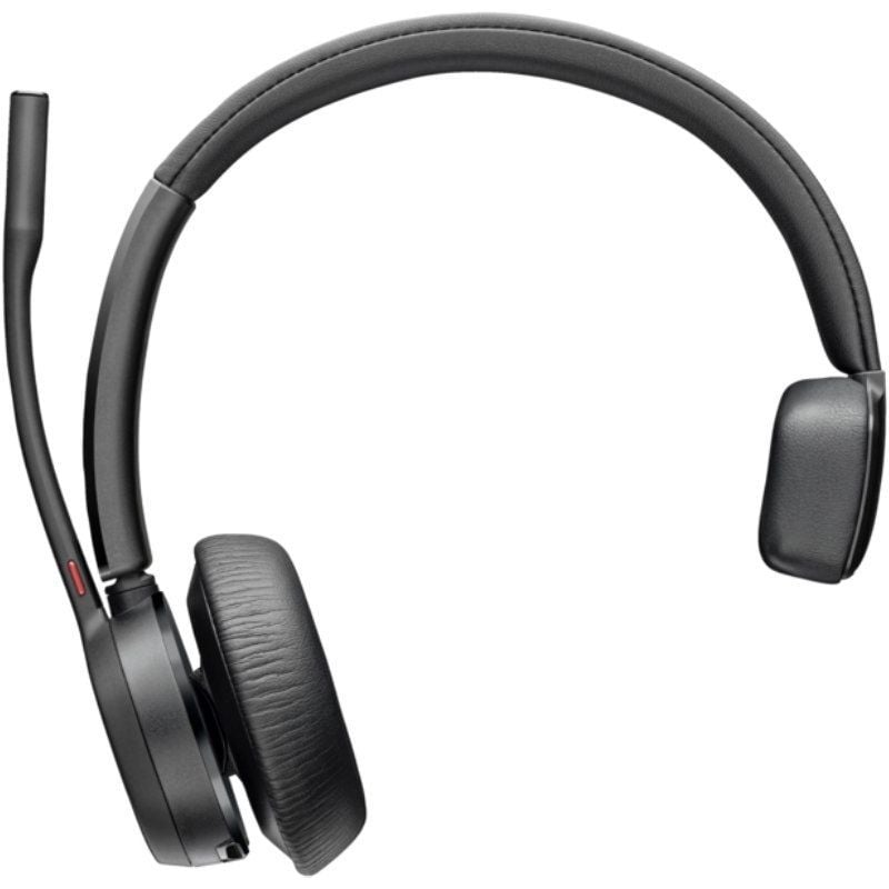 POLY Voyager 4310-M para Microsoft Teams + Adaptador BT700 + Base de Carga con Micrófono Bluetooth Negro