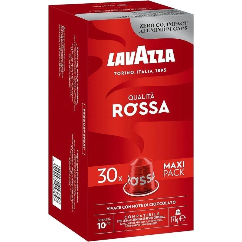 LAVAZZA Qualitá Rossa para cafeteras Nespresso Caja de 30