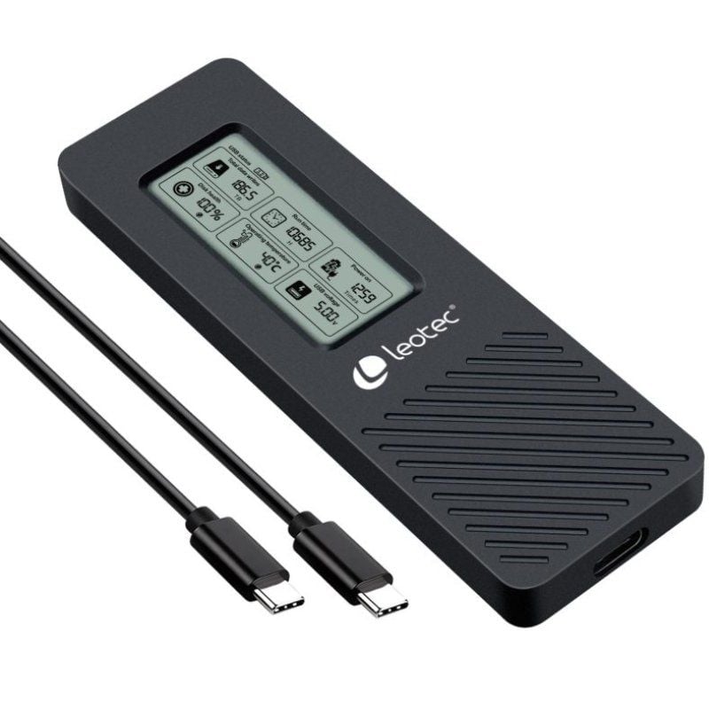 LEOTEC LEM2EXT01 USB 3.2 con Pantalla LCD