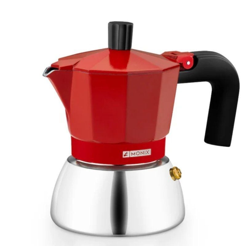 MONIX Induction Inox M863106 6 Tazas Roja