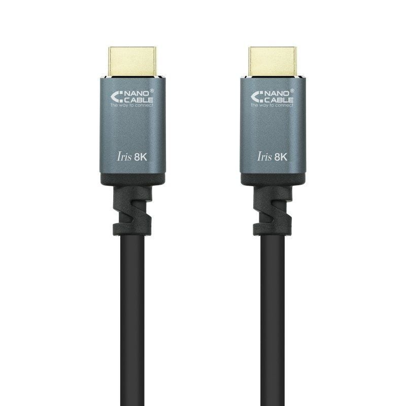 Nanocable - Cable HDMI 2.1 IRIS 8K A M-A M Negro - 1.0 m