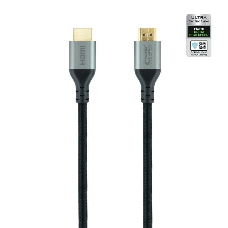 Nanocable - Cable HDMI 2.1 Certificado Ultra HS M-M - Negro - 1.5M