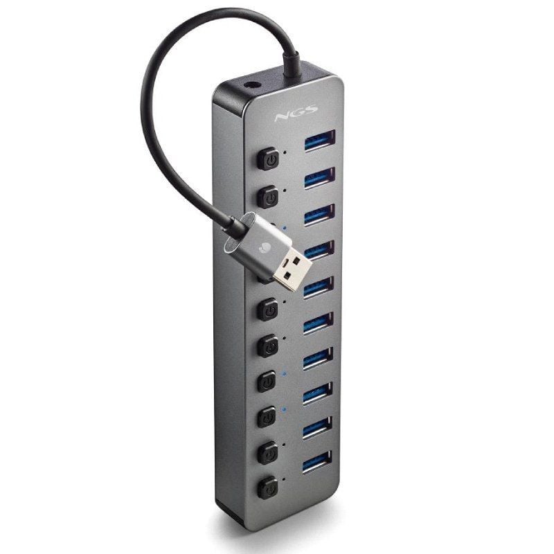NGS IHUB10 10xUSB 3.0 Gris