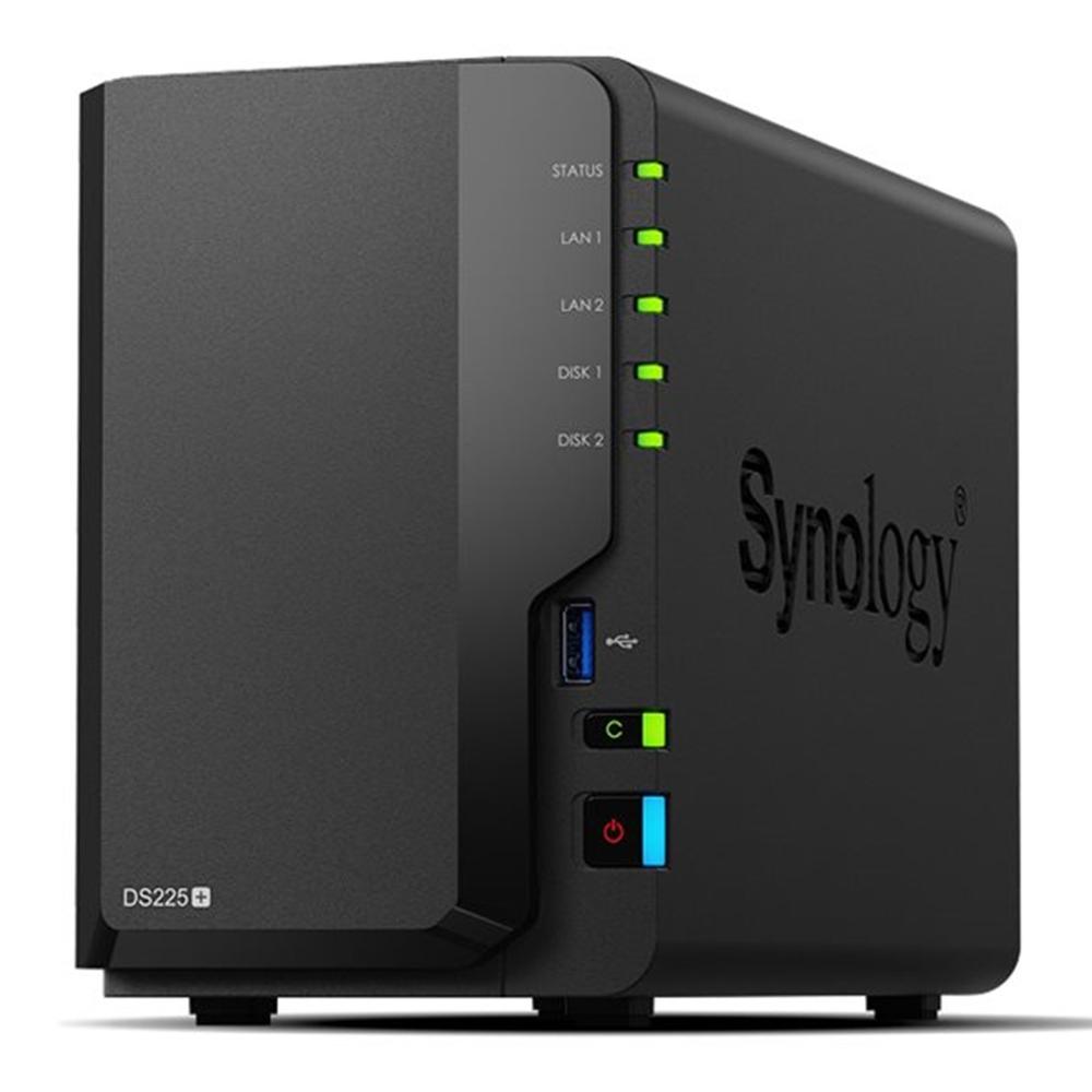 Synology disk station ds225+ 2gb gigabit ethernet 8tb (2x4tb hdd)