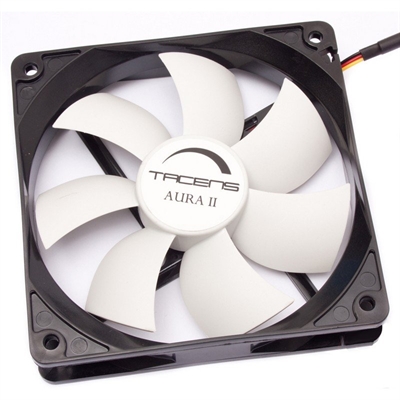 Tacens aura ii 12cm ultrasilencioso color negro y blanco