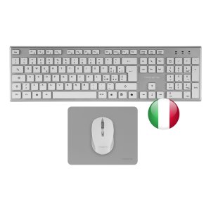 Tacens zenith inalambrico plata italiano + alfombrilla