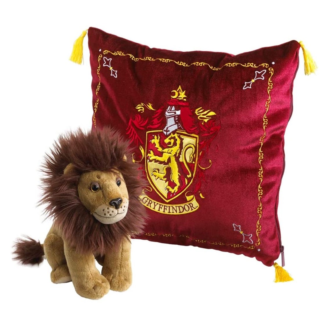 The noble collection harry potter leon mascota gryffindor + cojin gryffindor