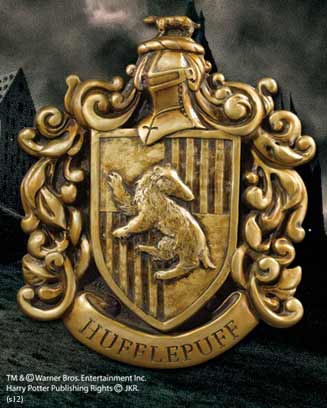 The noble collection harry potter casa hufflepuff resina 20 x 28 cm
