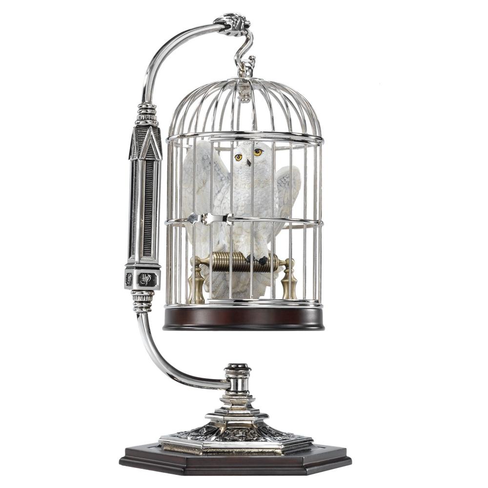 The noble collection harry potter hedwig en jaula