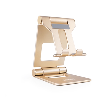 TooQ - Soporte de sobremesa ajustable para teléfono tablet hasta 10”