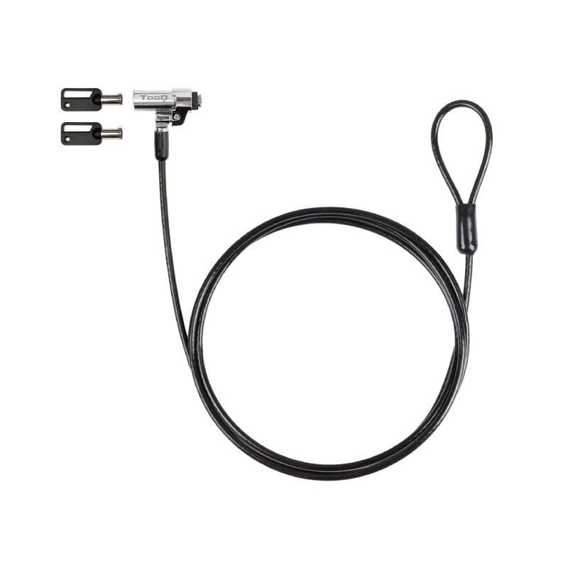 TooQ - CABLE SEGURIDAD NANO 2.5x6MM LLAVE PARA PORTATILES
