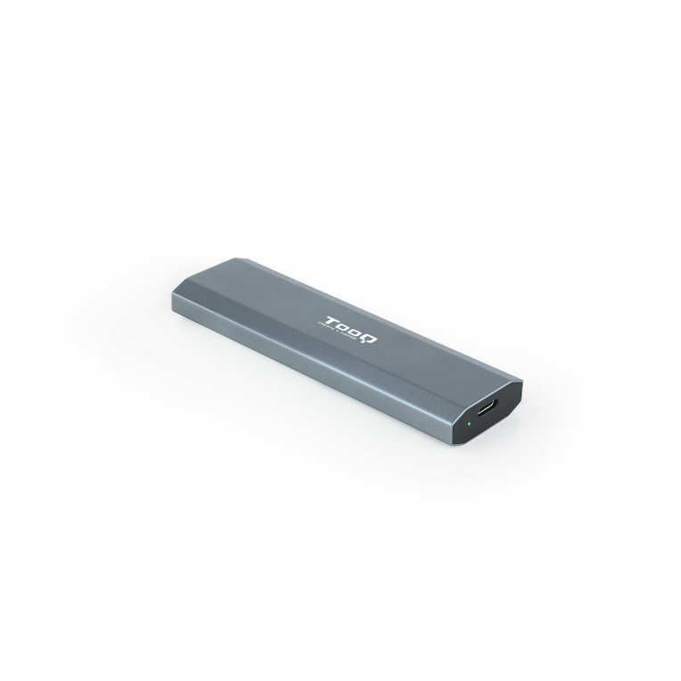 Tooq tqe - 2223g para ssd m.2 usb tipo c gris