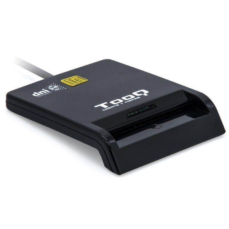 TooQ - Lector Tarjetas Intel. TQR-211B DNIE SIM USB-C - Negro