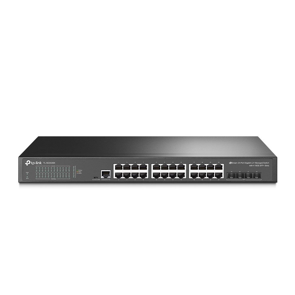 Tp - link 10 - 100 - 1000 + 4 sfp 10g + 1 puerto para consola