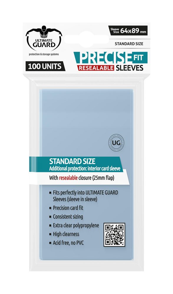 Ultimate guard precise - fit cierre reutilizable tamaño estándar 100 unidades