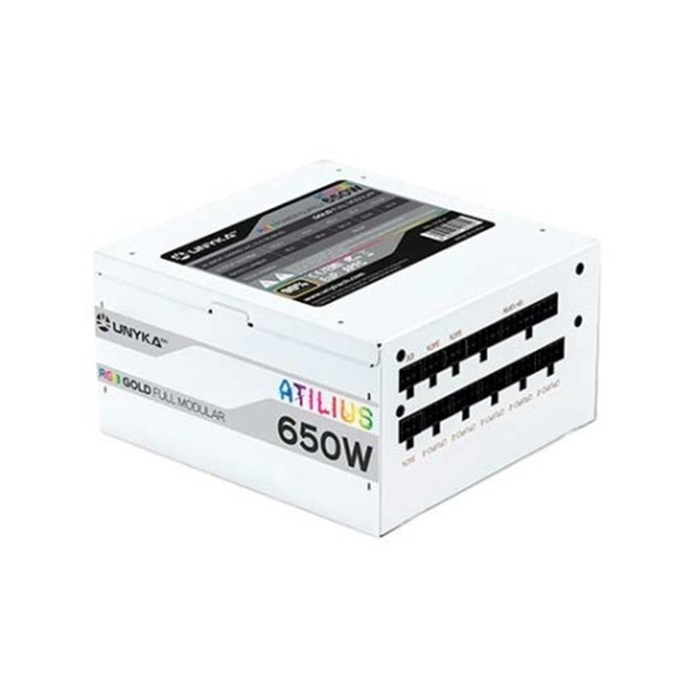Unykach atilius white gaming atx 650w
