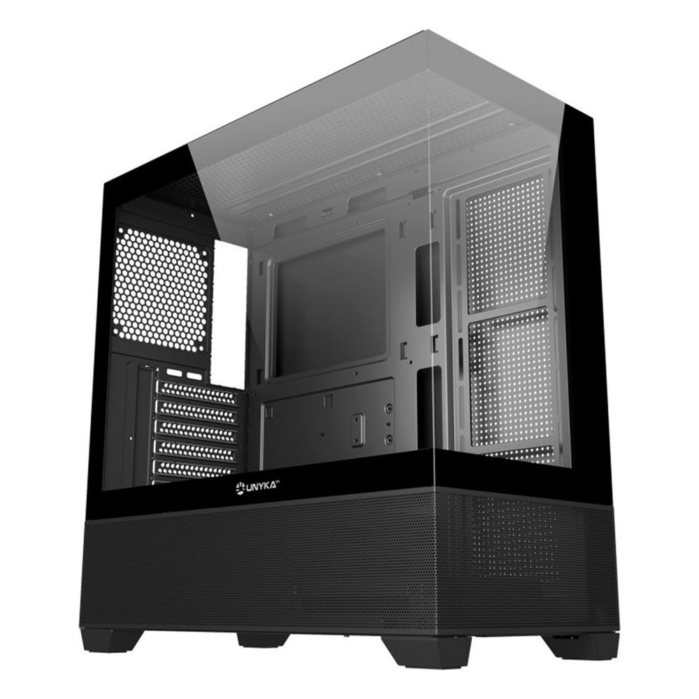 Unykach revelat uk121801 atx cristal templado negra