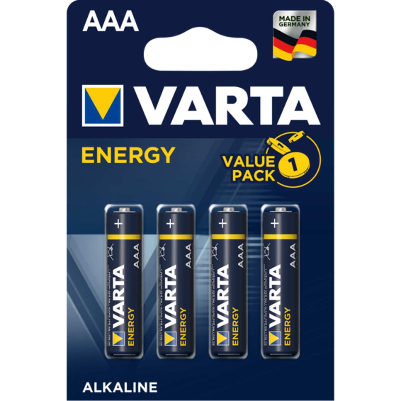 Varta alcalinas energy lr03 aaa - 4 pilas