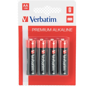 Verbatim - Pack 4 Pilas AA LR6 Alcalinas