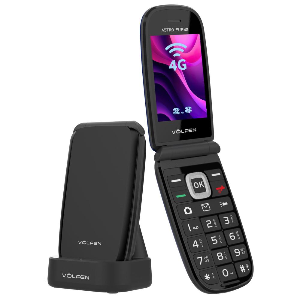 Volfen astro flip 4g negro