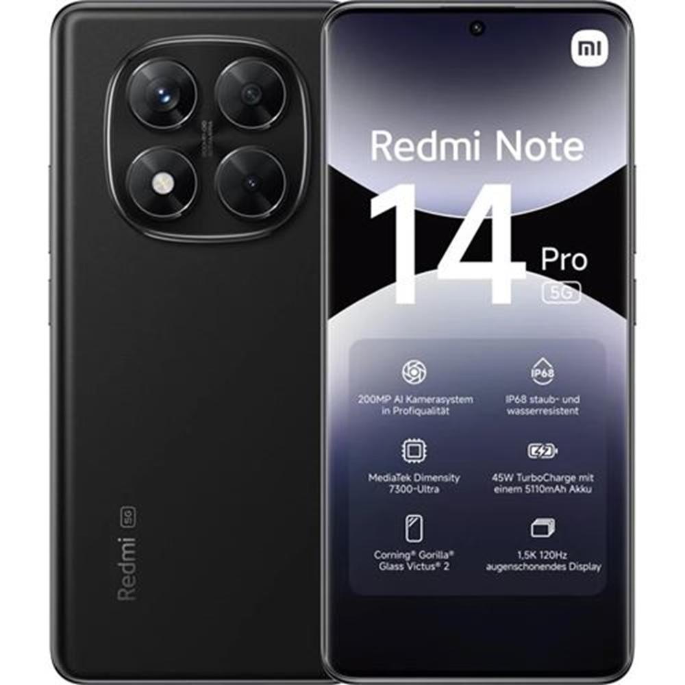 Xiaomi redmi note 14 pro 5g 8 - 256gb negro