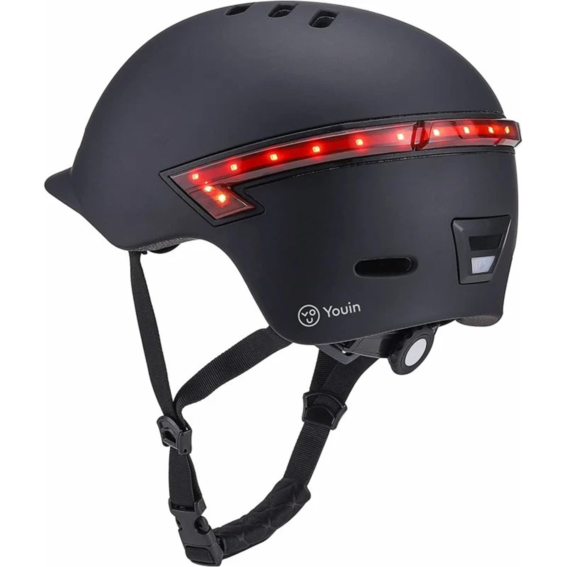 Youin CASCO CON LED TRASTERO Y MANDO BLUETOOTH – L NEGRO
