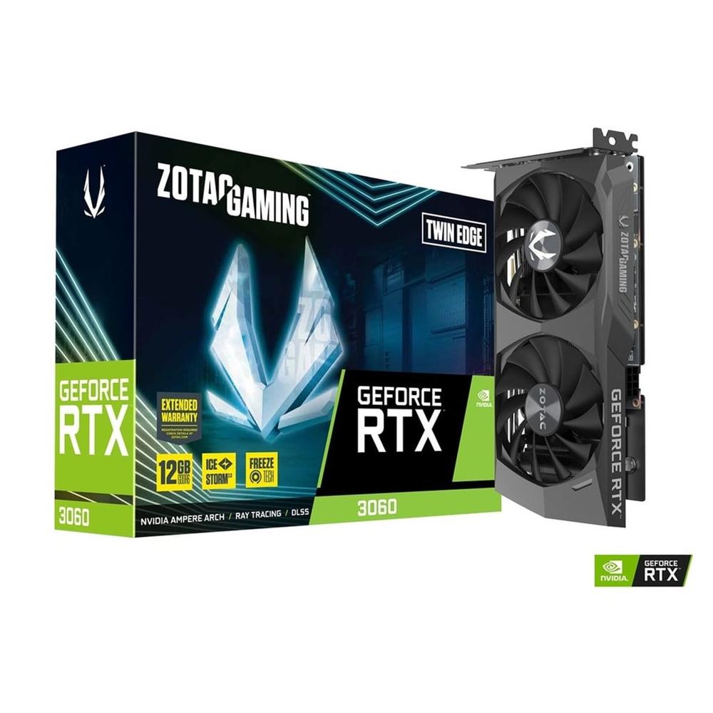Zotac gaming rtx 3060 twin edge 12gb gddr6 - 3x dp - 1x hdmi